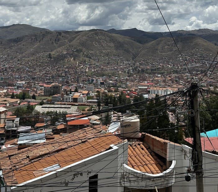 Vue panoramique de Cuzco, Pérou.