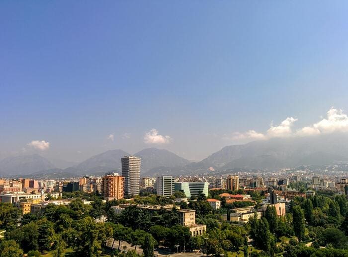 Tirana capitale de l'Albanie