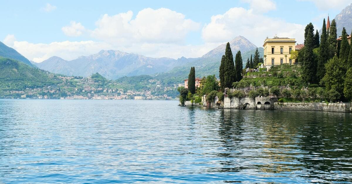 Lac de Côme en Italie