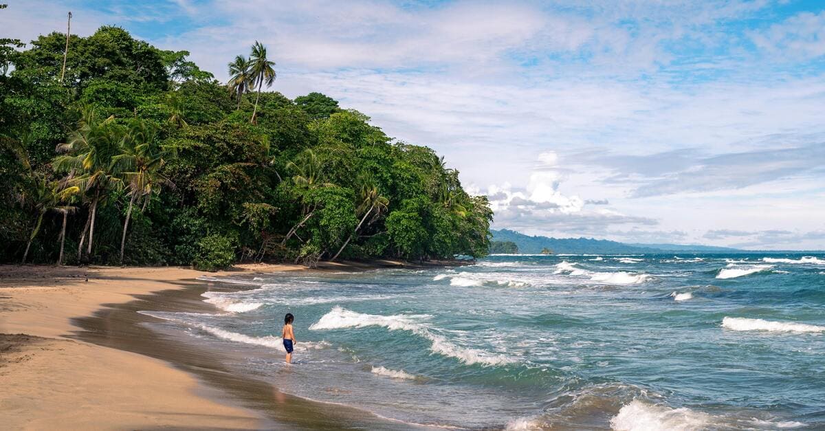 Plage de Costa Rica côte pacifique