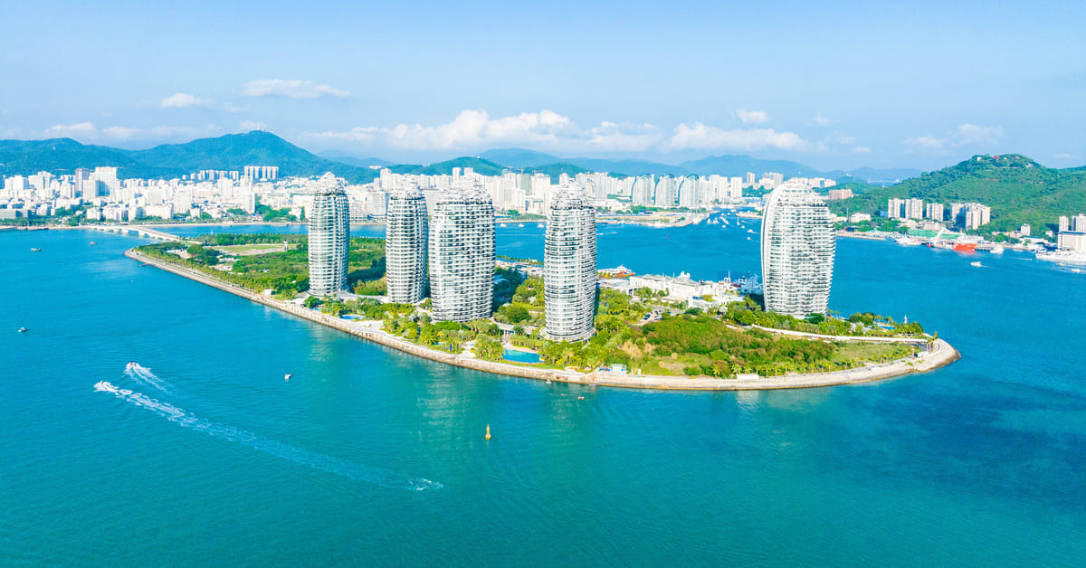 île tropicale de Hainan en Chine