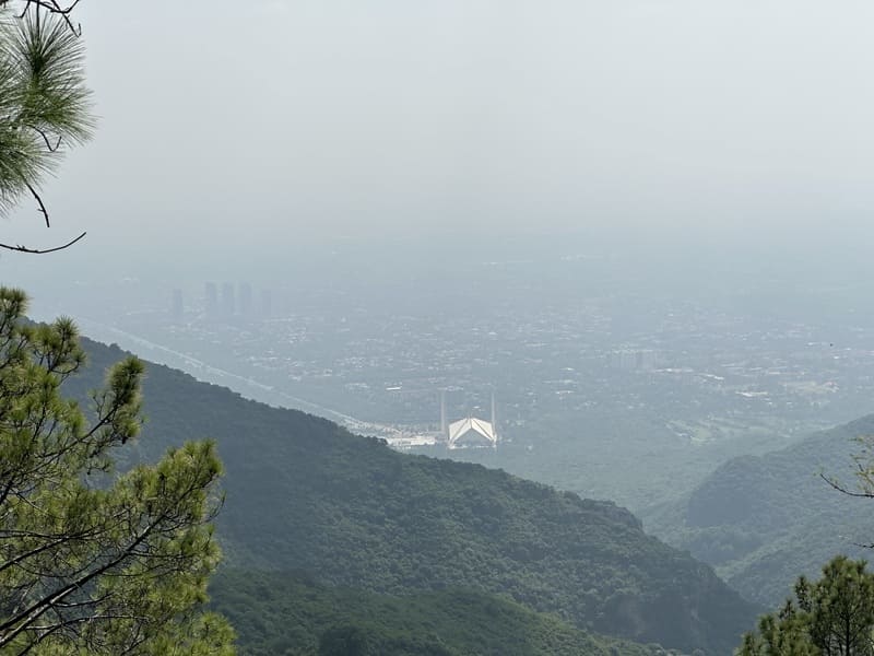 Islamabad, Pakistan vue du ciel